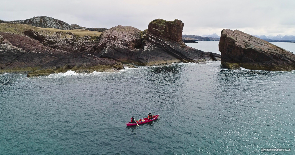 kayaking by the split rock
